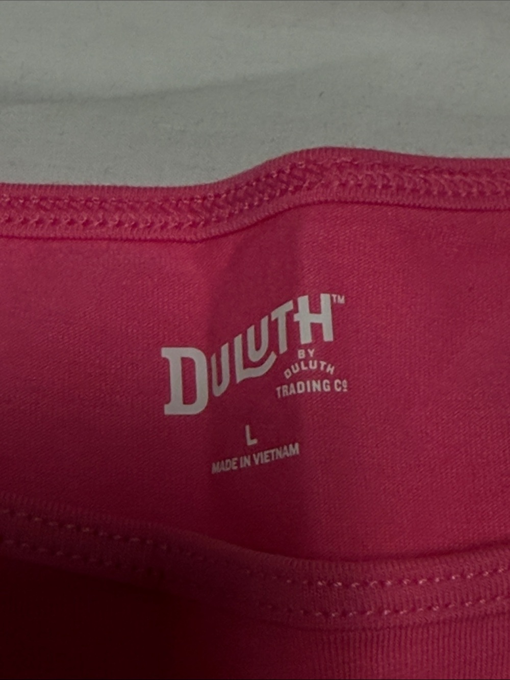 Duluth Trading Co Women’s No Yank Tank Large Pink NWT - Picture 3 of 7
